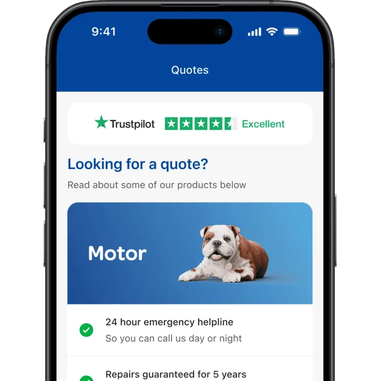 Get a quote in seconds